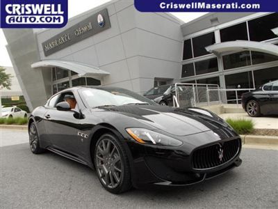 New 2013 maserati granturismo sport nav leather coupe black v8 loaded tan