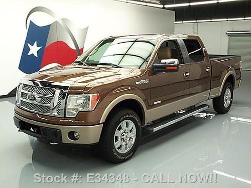 2012 ford f150 4x4 lariat crew ecoboost sunroof nav 59k texas direct auto