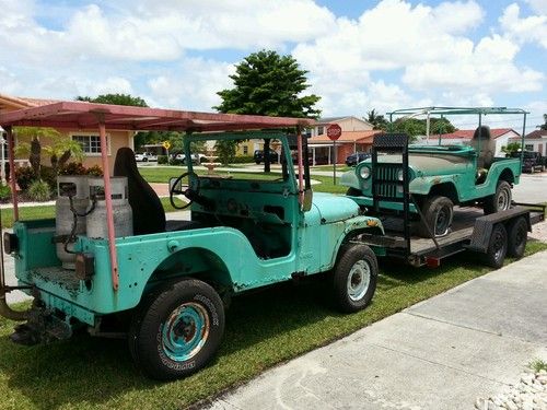 2 1977 jeep cj5 4x4 they both run on propane and gas call 7863579791