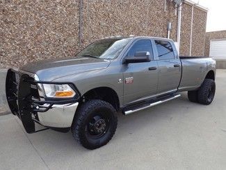 2010 dodge ram 3500 crew cab dually-cummins turbo diesel-lifted-4x4-warranty