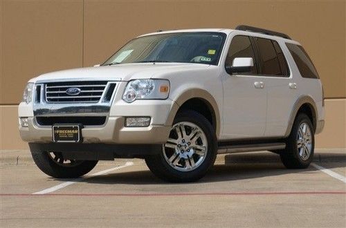 10 white suv 2wd eddie bauer leather roof nice 3rd third row towing