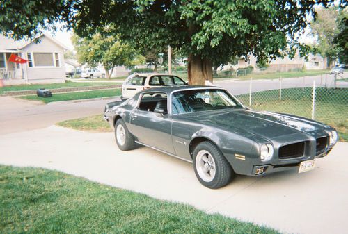 1973 pontiac firebird automatic metallic gray with black interior