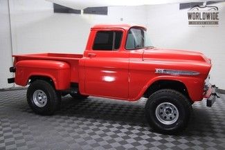 1959 chevrolet apache fire red 4x4 v8 ps pb restored!