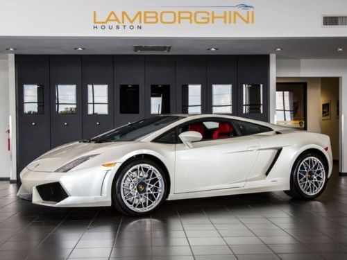 2009 lamborghini gallardo lp560-4 coupe 6 speed balloon white cordelia 1556 mi