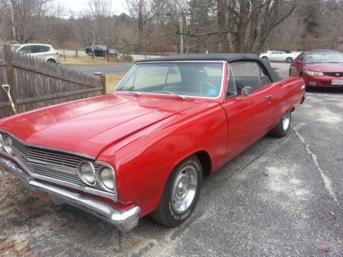 1965 chevelle malibu convertible project, nice top and interior