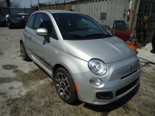 2013 fiat 500 sport hatchback 2-door 1.4l - salvage/repairable - $ave!