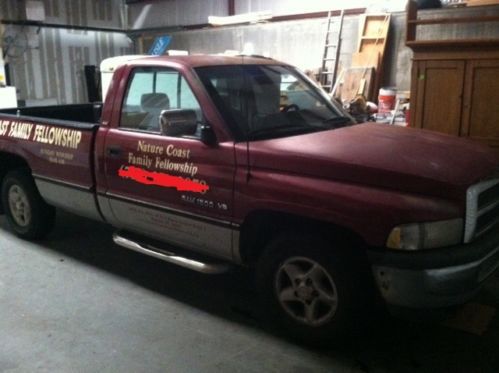 1996 dodge ram 1500 mar/ silver pickup truck @@@@@needs engine@@@@