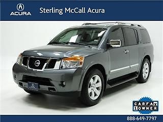 2013 nissan armada sl loaded sunroof leather back up cam bluetooth third row!