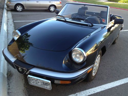 1989 alfa romeo spider graduate convertible 2-door 2.0l