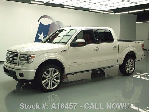 2013 ford f150 ltd crew 4x4 ecoboost v6 sunroof nav 34k texas direct auto