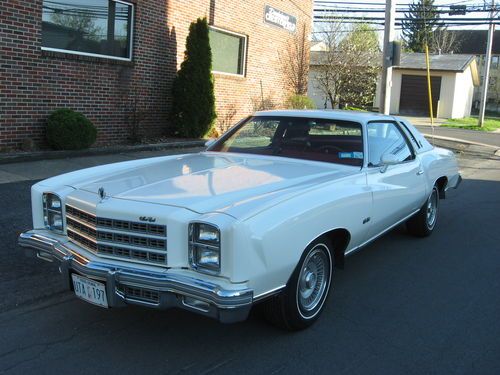 1977 chevrolet monte carlo landau 1-owner 100% original survivor low miles new!!