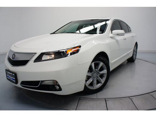 2012 acura tl certified white premium package leather