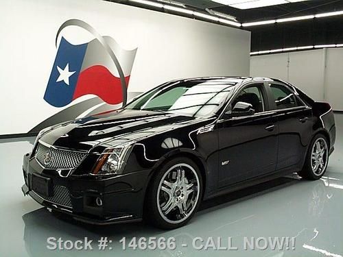 2010 cadillac cts-v sedan pano sunroof nav recaro 38k!! texas direct auto