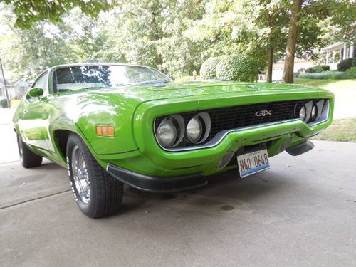 1971 plymouth gtx base 7.2l