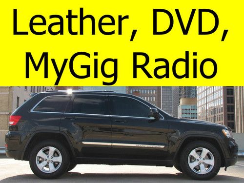 2011 jeep grand cherokee with leather, mygig touchscreen, dvd, warranty