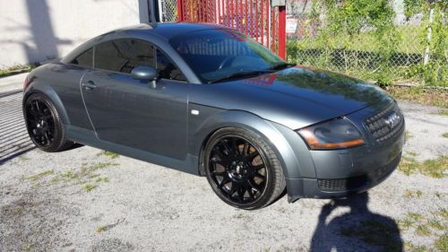 Audi tt quattro 225 2003 coupe gray / 6 speed. bbs chr 19'' wheels very clean