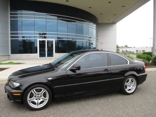 2004 bmw 330ci sport pkg 6 speed black on black low miles loaded