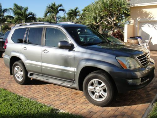 Lexus gx470 suv 4x4 v8 low miles 3rd row, nav, dual dvds and mark levinson sound