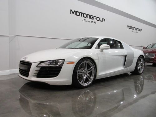 2009 audi r8 coupe, white, six speed, navigation, warranty, buy $1291 x 72 oac