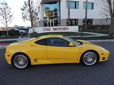 2002 ferrari 360 modena coupe 8k miles 1 california owner monster cable show car
