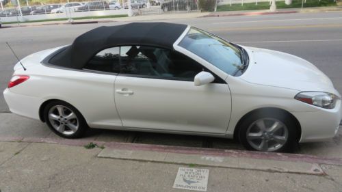 2008 toyota solara sle convertible - pearl white - $14500