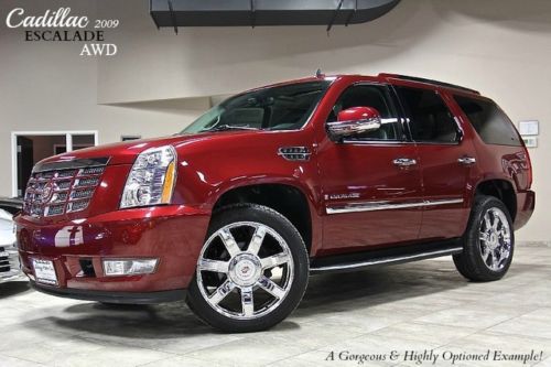 2009 cadillac escalade awd naviagtion 22 inch wheels heated/cooled seats loaded!