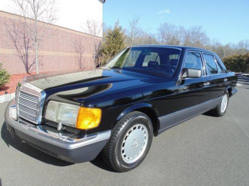 1991 mercedes-benz 300se 61k miles black/black exceptional vehicle !!!