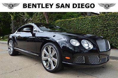 2012 bentley gt coupe. black over bourbon. 7k miles. bentley san diego.