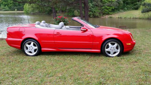 Beautiful red clk430 v8 convertible automatic no reserve nr