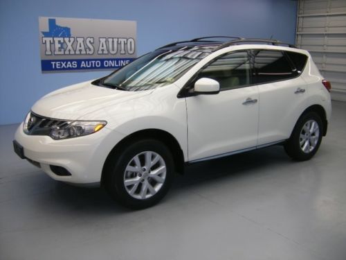 We finance! 2011 nissan murano sl pano roof nav heated leather 36k mi texas auto