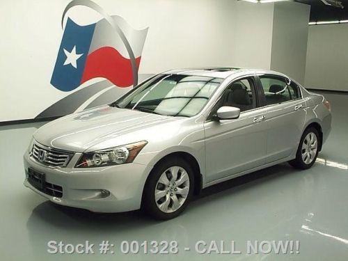 2008 honda accord exl v6 sedan auto sunroof htd leather texas direct auto