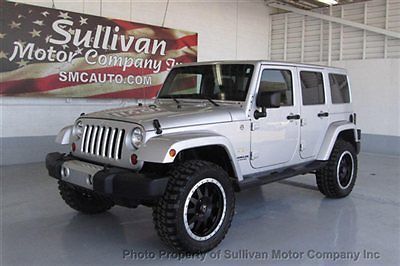 Lifted jeep wrangler unlimited sahara 4dr hard top 3.8l v6 automatic