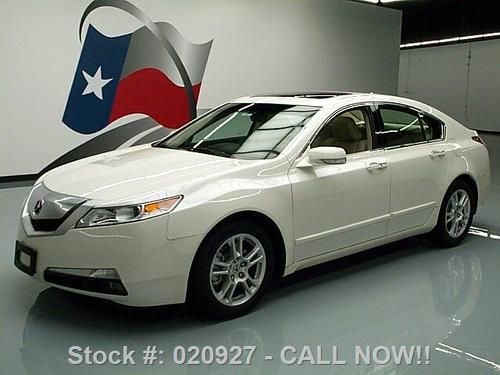 2010 acura tl tech sunroof nav rear cam htd leather 19k texas direct auto