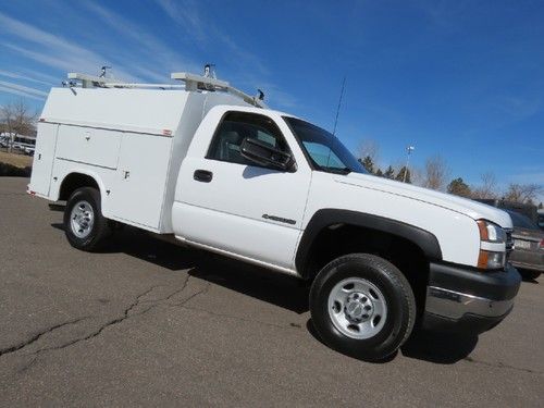 2007 chevrolet silverado 2500 kuv utility service work truck 4x4 box 1 owner 6.0