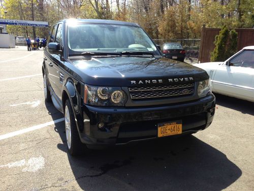 2010 range rover sport supercharged santorini black ivory/ebony premium leather