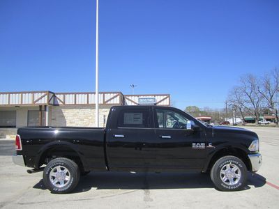 Brand new sleek black 2013 ram 2500 laramie crew cab diesel pick up truck