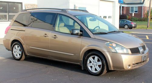 2004 nissan quest minivan 4-door 3.5l navigation! dvd! leather! no reserve!