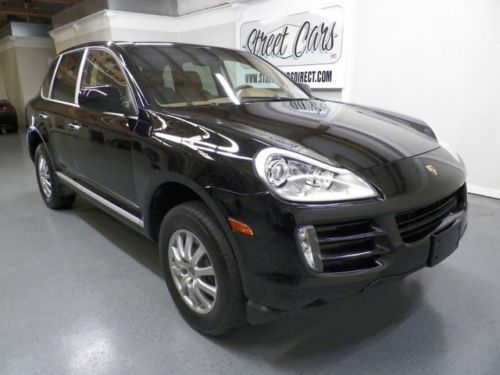 2009 porsche cayenne black/tan only 60k mi. clean!