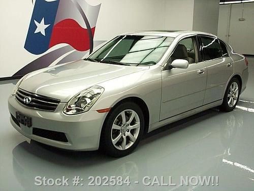 2005 infiniti g35 sedan sunroof nav htd leather 71k mi texas direct auto