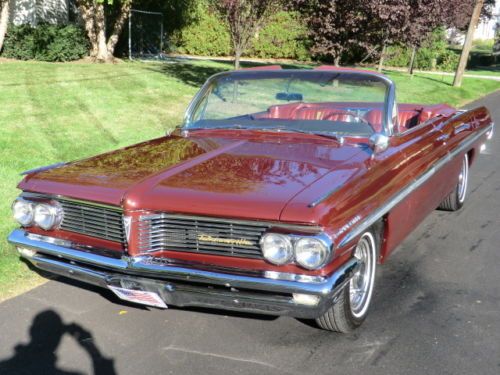 1962 pontiac bonneville convertible 389 v8 plus 4 barrel super straight 8 lug