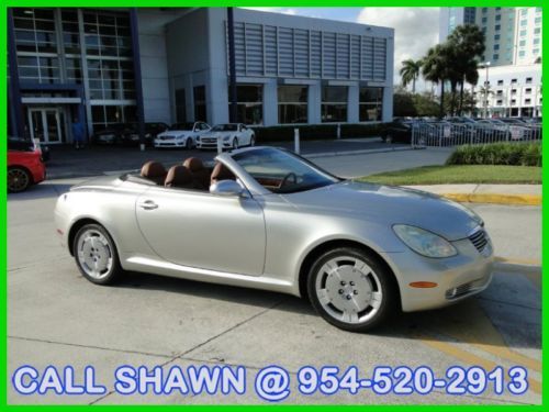 2002 lexus sc430, 1 owner car!!!,l@@ks new,mercedes-benz dealer,go topless, wow!