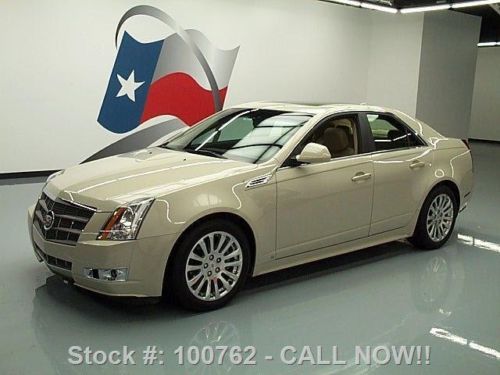 2010 cadillac cts prem vent seats pano sunroof nav 35k texas direct auto