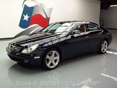 2007 mercedes-benz cls550 p1 sunroof nav vent seats 36k texas direct auto