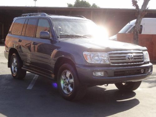 07 toyota land cruiser 4wd damaged rebuilder runs! cooling good loaded nice unit