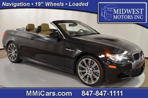 2011 bmw m3 convertible jerez black convenience pkg one owner certified 2012