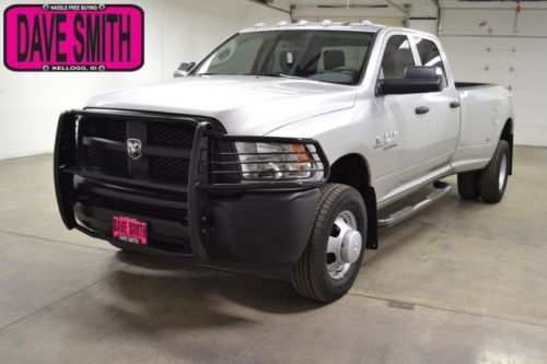 14 ram 3500 tradesman dually crew cab 4x4 diesel long box grille guard bed liner