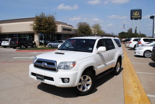 2007 white toyota 4runner v6 sport one owner cd