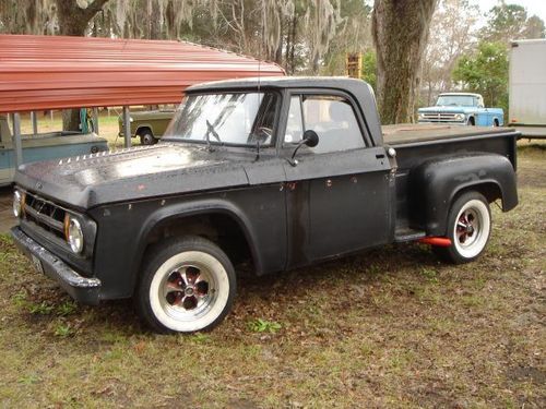 1969 dodge d100 stepside rat rod pickup