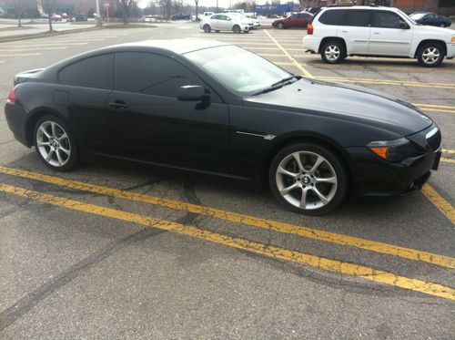 2005 bmw 645ci black on black low reserve