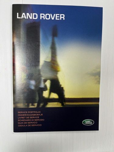 Land rover range rover evoque service history book blank suitable for all models